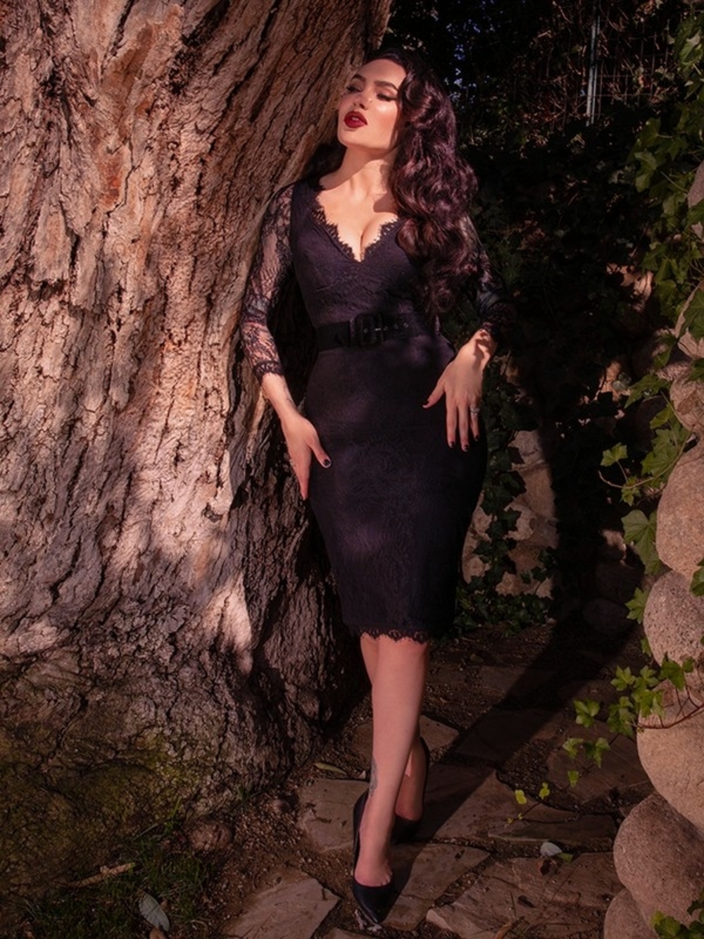 La Femme En Noir La Dentelle Dress M